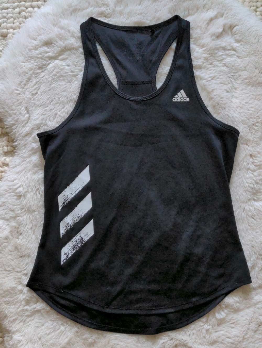 Adidas Running AEROREADY Tank Top Small Black Racerback Workout